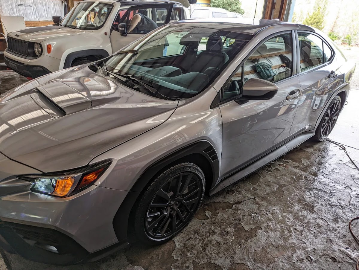 WRX detailed at Good Vibes Auto Detailing